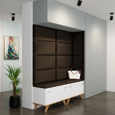 PAG kárpitozott fali panel 60x30 - barna