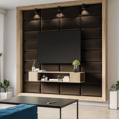 PAG kárpitozott fali panel 60x30 - barna