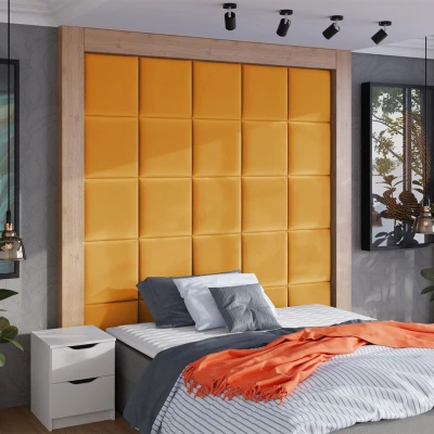 PAG kárpitozott fali panel 42x42 - sárga