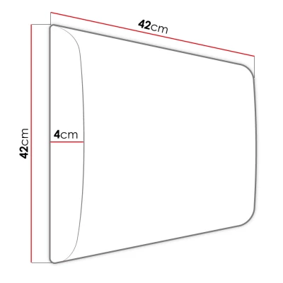 PAG kárpitozott fali panel 42x42 - sárga