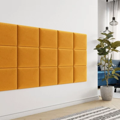 PAG kárpitozott fali panel 40x30 - sárga