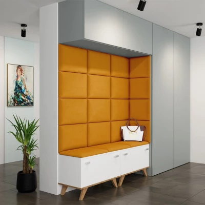 PAG kárpitozott fali panel 40x30 - sárga