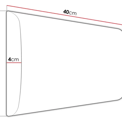 PAG kárpitozott fali panel 40x30 - sárga
