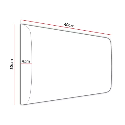 PAG kárpitozott fali panel 40x30 - sárga