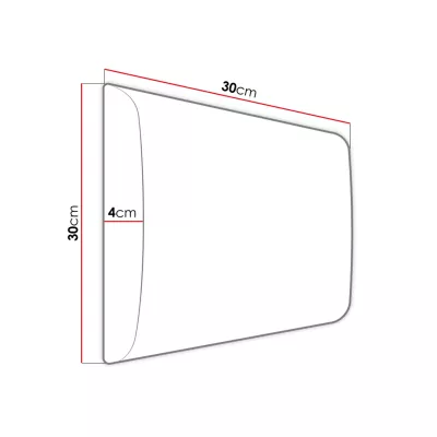 PAG kárpitozott fali panel 30x30 - fehér sárga