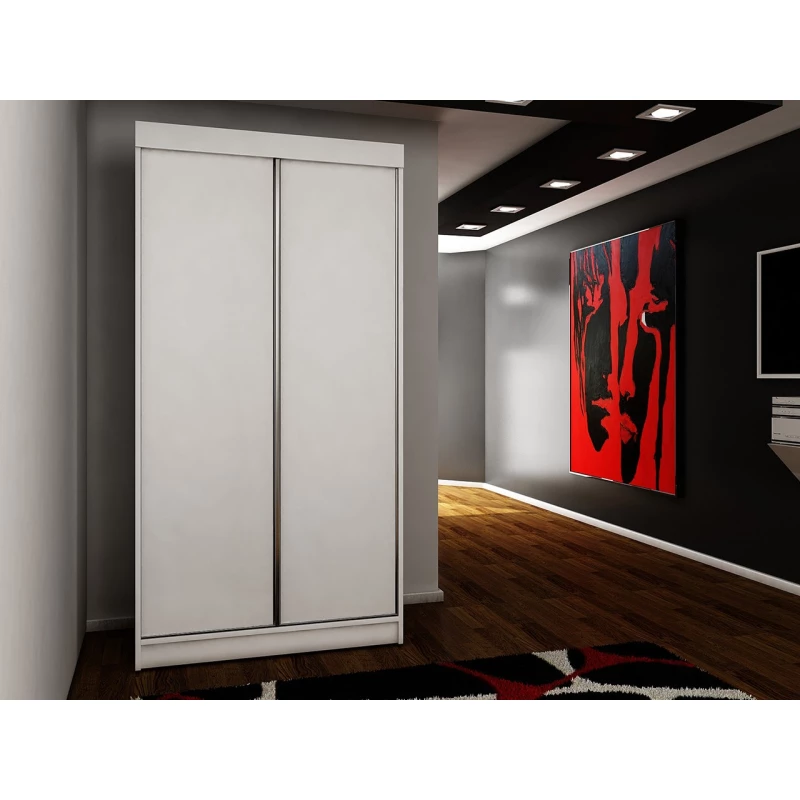 ELVIRA 3 gardróbszekrény 100 cm RGB LED világítással - fehér