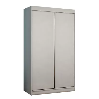 ELVIRA 3 gardróbszekrény 100 cm kék LED világítással - fehér