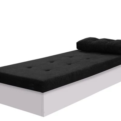 Gyerek kanapé tárolóhellyel 80x190 SENOMA 1 - sötét kőris / fekete