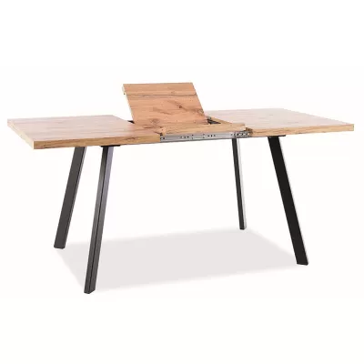 Kihúzható étkezőasztal ARON - artisan tölgy / fekete