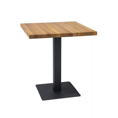 Étkezőasztal KYRYLO 3 - 60x60, tölgy / fekete