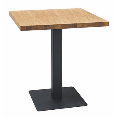 Étkezőasztal KYRYLO 1 - 60x60, tölgy / fekete