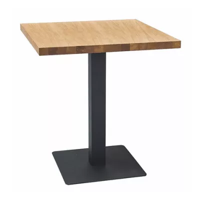 Étkezőasztal KYRYLO 1 - 60x60, tölgy / fekete