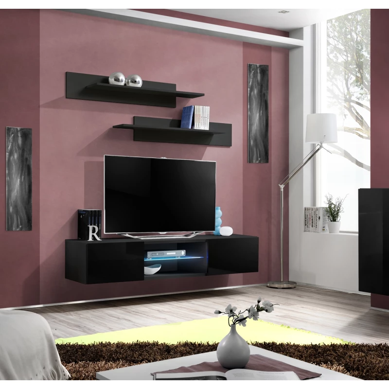 FREYA TV-asztal- fekete