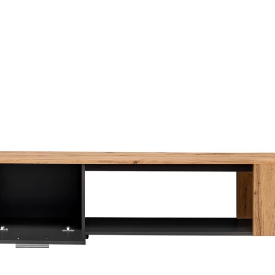 TV állvány BASILIE - fehér / tölgy