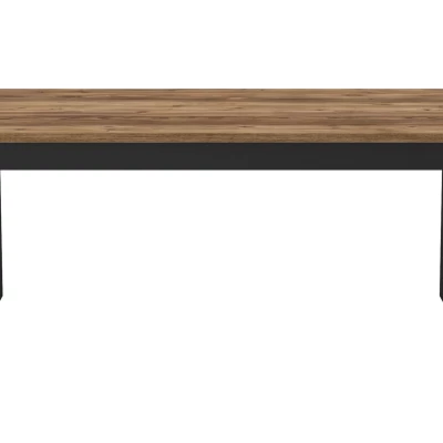 Étkezőasztal OKAL - 180 cm, Appenzelli lucfenyő / fekete
