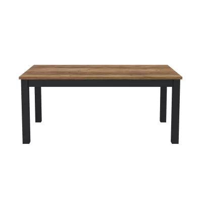 Étkezőasztal OKAL - 180 cm, Appenzelli lucfenyő / fekete