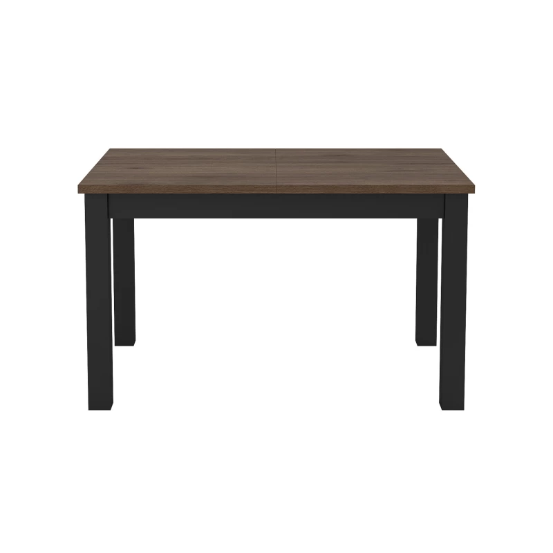 Kihúzható étkezőasztal OKAL - 130-175 cm, okapi dió / fekete