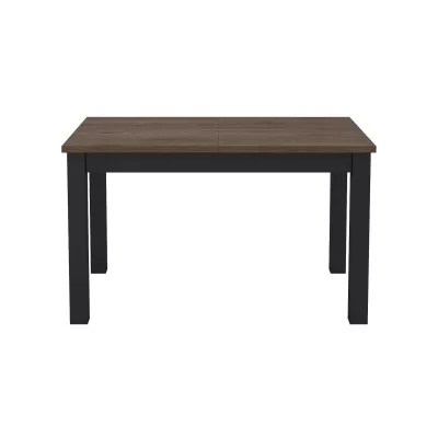 Kihúzható étkezőasztal OKAL - 130-175 cm, okapi dió / fekete