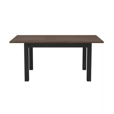 Kihúzható étkezőasztal OKAL - 130-175 cm, okapi dió / fekete