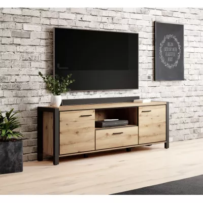 TV állvány SONJA - tölgy bika / fekete
