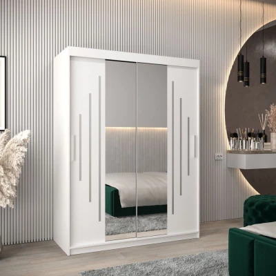 KATI tükrös gardróbszekrény - szélesség 150 cm, fehér