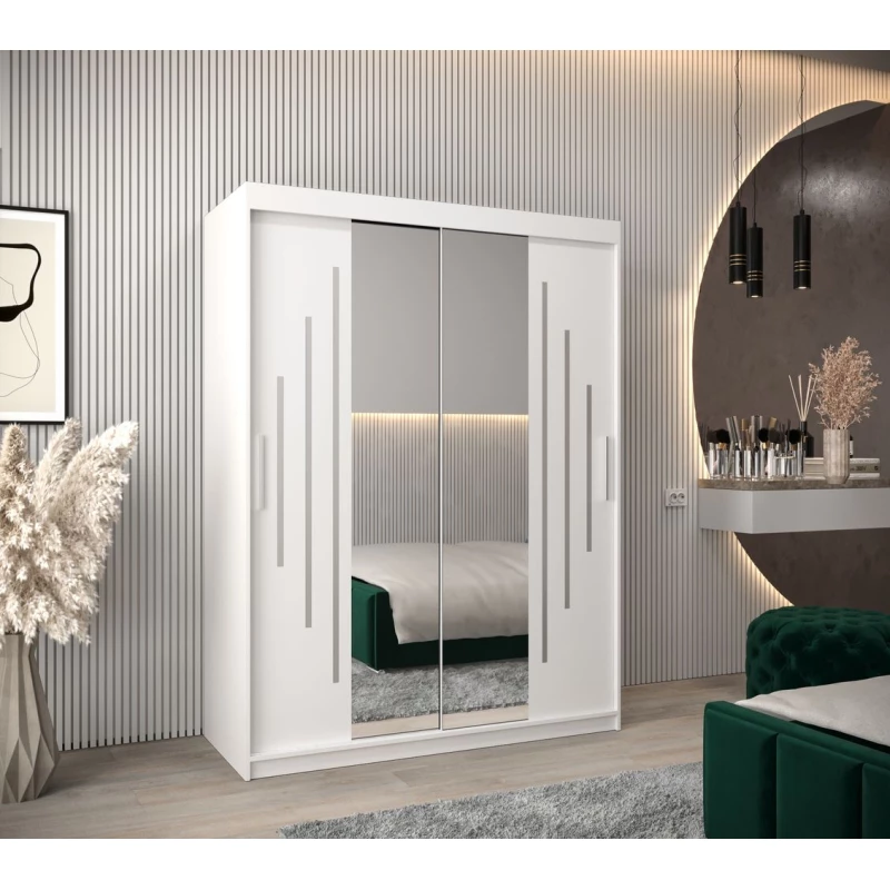 KATI tükrös gardróbszekrény - szélesség 150 cm, fehér