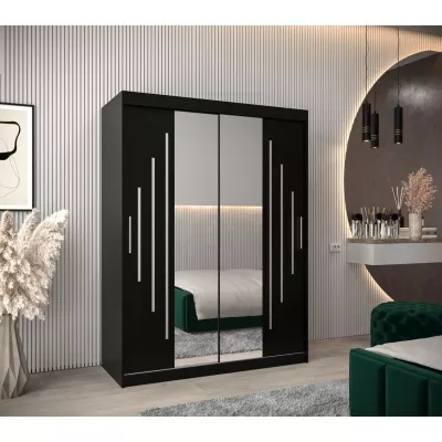 KATI tükrös gardróbszekrény - szélesség 150 cm, fekete
