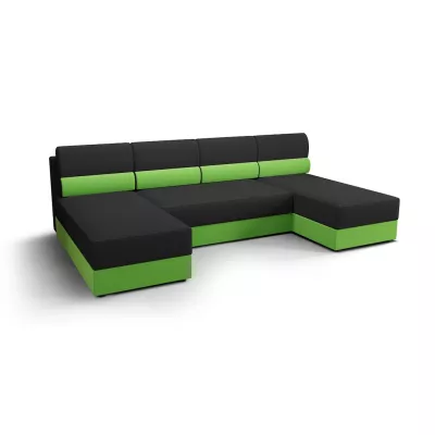 OPHELIA U-alakú ülőgarnitúra - sötétszürke / zöld