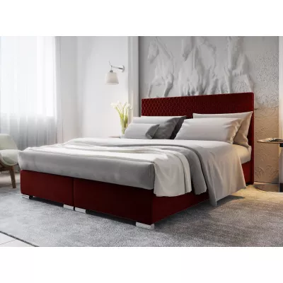 HENIO COMFORT kárpitozott franciaágy - 180x200, piros