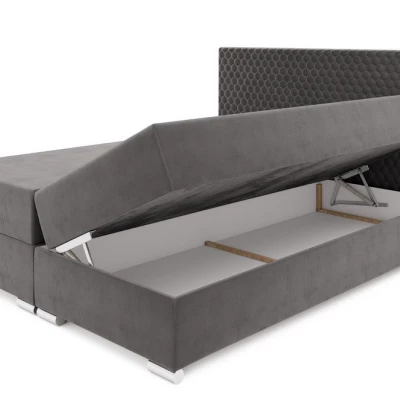 HENIO COMFORT kárpitozott franciaágy - 180x200, piros