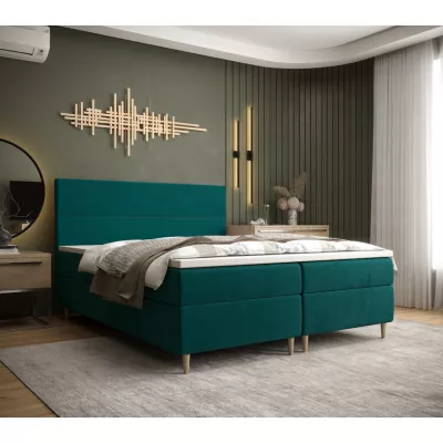 ANGELES COMFORT boxspring ágy - 200x200, zöld