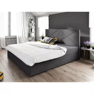STIG COMFORT 4 franciaágy tárolóval - 140x200, szürke