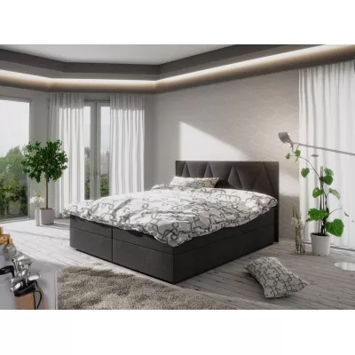 STIG COMFORT 3 franciaágy tárolóval - 180x200, fekete