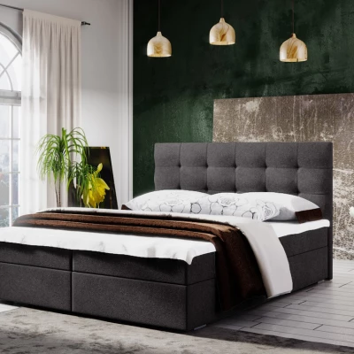 STIG COMFORT 5 franciaágy tárolóval - 160x200, szürke