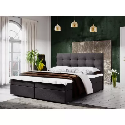 STIG COMFORT 5 franciaágy tárolóval - 160x200, szürke