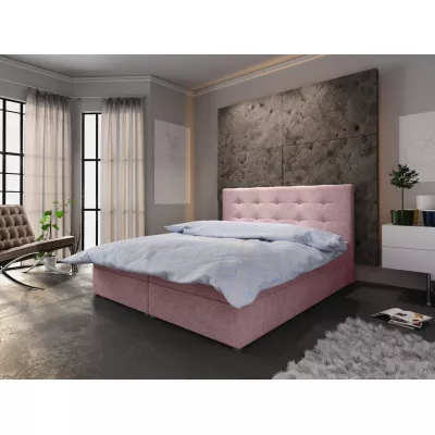 STIG COMFORT 6 egyszemélyes ágy tárolóhellyel - 120x200, rózsaszín