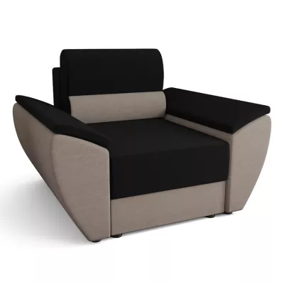 OPHELIA stílusos fotel - fekete / világosbarna