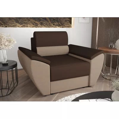OPHELIA stílusos fotel - barna / bézs