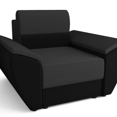 OPHELIA stílusos fotel - sötétszürke / fekete