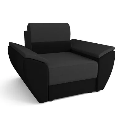 OPHELIA stílusos fotel - sötétszürke / fekete