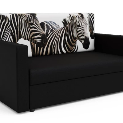 ARIA zebra kanapéágy - fekete