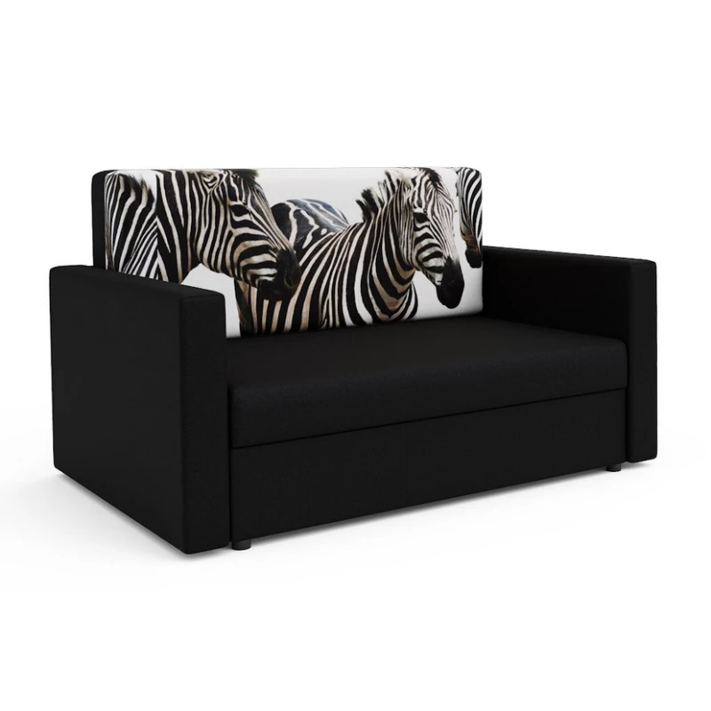 ARIA zebra kanapéágy - fekete