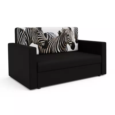 ARIA zebra kanapéágy - fekete