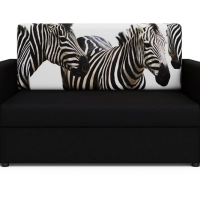 ARIA zebra kanapéágy - fekete