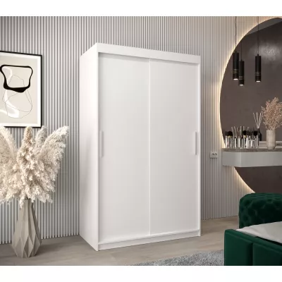 Tolóajtós szekrény 120 cm széles TIMEA - fehér