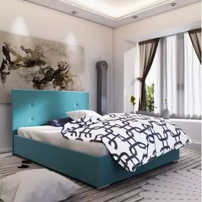 FLEK 3 egyszemélyes ágy tárolóhellyel - 120x200, kék