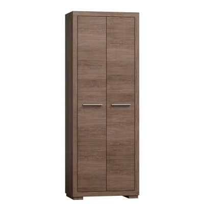 TRIXA kétajtós gardróbszekrény - szélesség 70 cm, sötét Santana tölgyfa