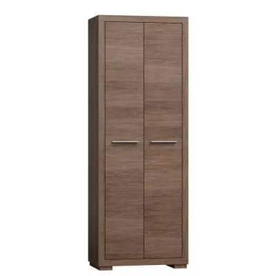 TRIXA kétajtós gardróbszekrény - szélesség 70 cm, sötét Santana tölgyfa