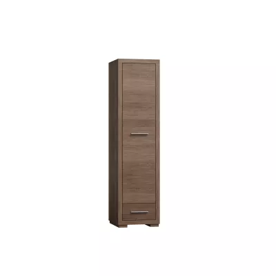 TRIXA egyajtós gardróbszekrény - szélesség 49 cm, sötét Santana tölgyfa