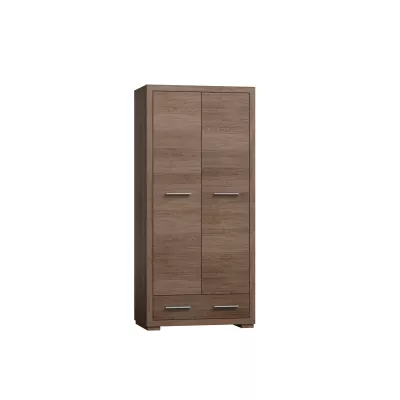 Tágas TRIXA gardróbszekrény - szélesség 54 cm, sötét santana tölgyfa